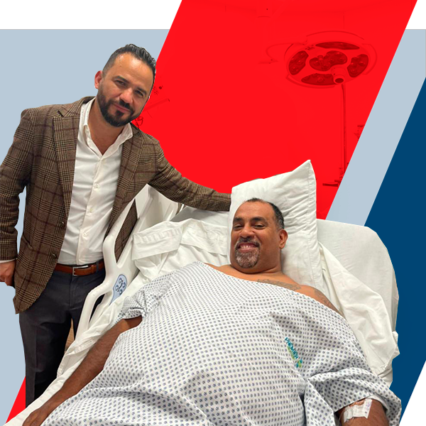 Thin smiling man after bariatric surgery