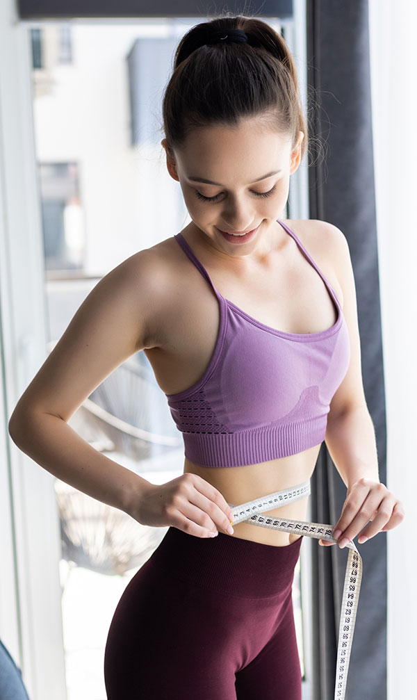 Man after gastric bypass surgery with the Stop Obesity logo